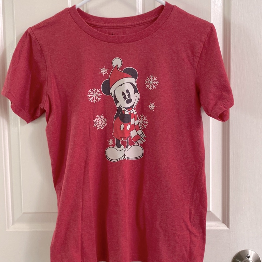 Disney Festive Red Mickey Mouse Tee